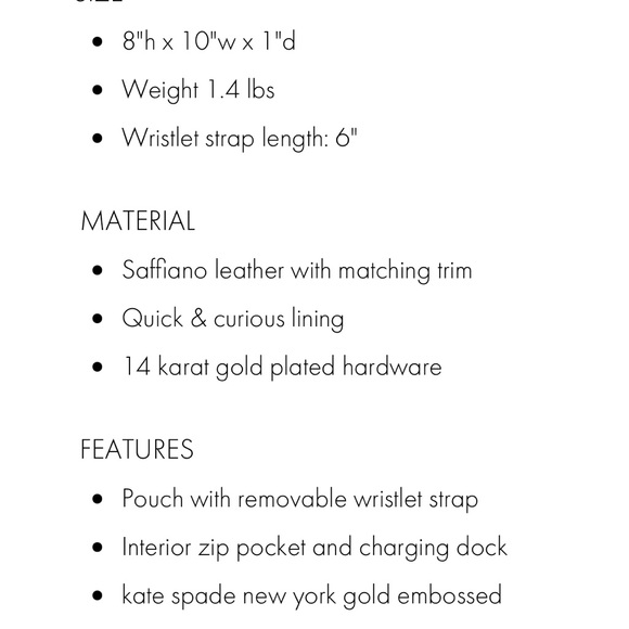 Kate Spade Everpurse Quentin "Just Charge it” Clutch/wristlet - Picture 10 of 12